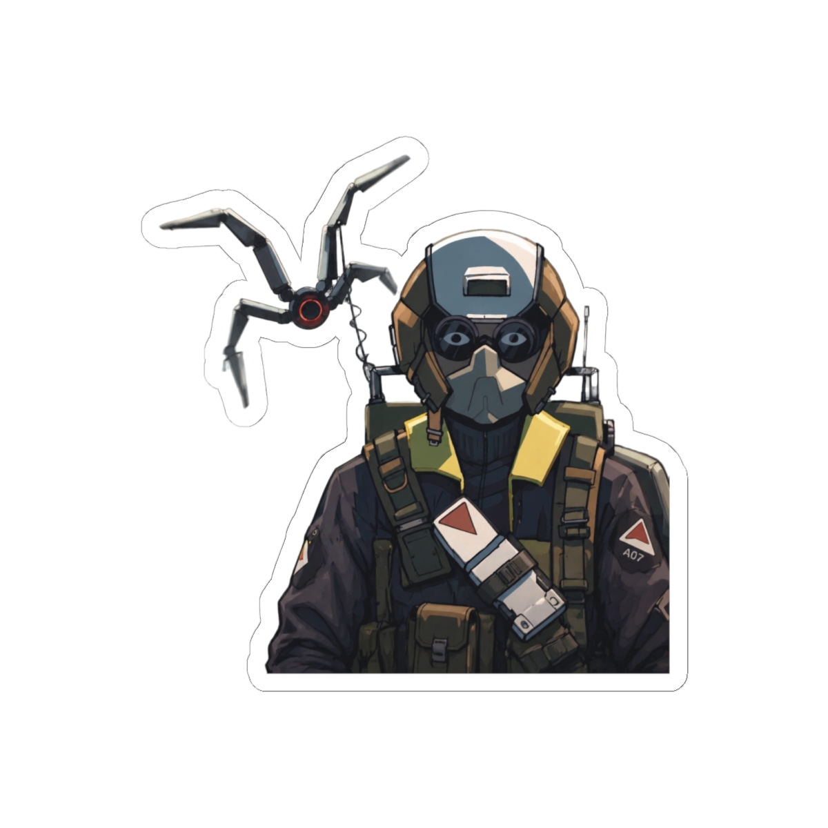 ARC Raiders Fierce Character Fanart Sticker | Bold Sci-Fi Vinyl Decal