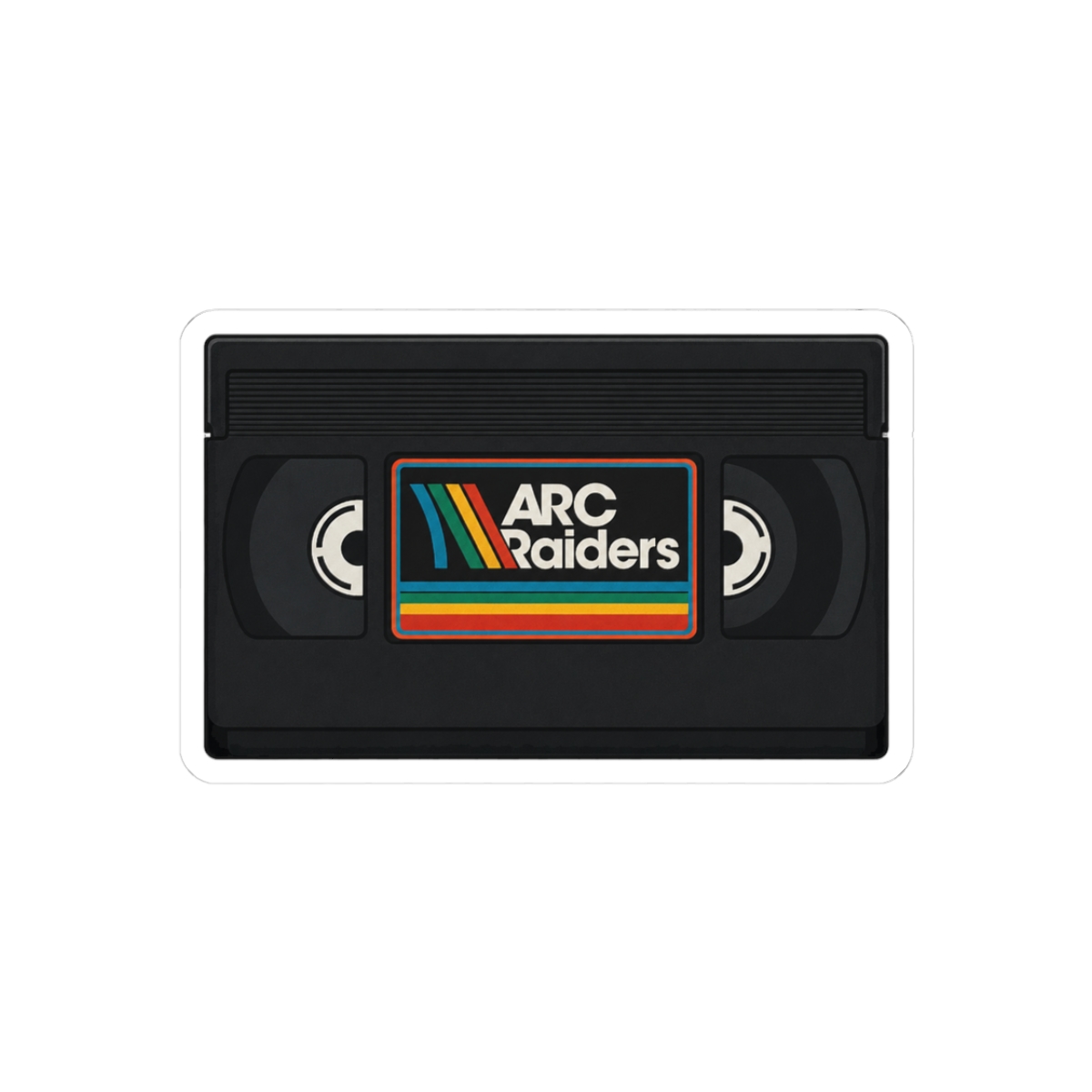Arc Raiders VHS Tape Sticker | Retro Arcade Gaming Vinyl Decal
