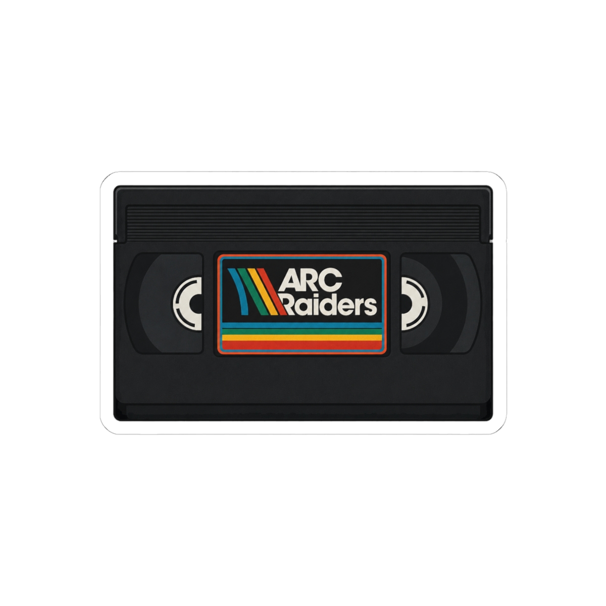 Arc Raiders VHS Tape Sticker | Retro Arcade Gaming Vinyl Decal