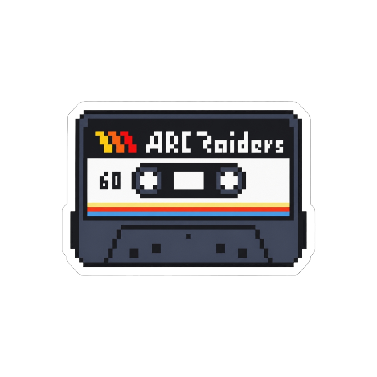 Arc Raiders Cassette Sticker | Retro Gaming Vinyl Decal