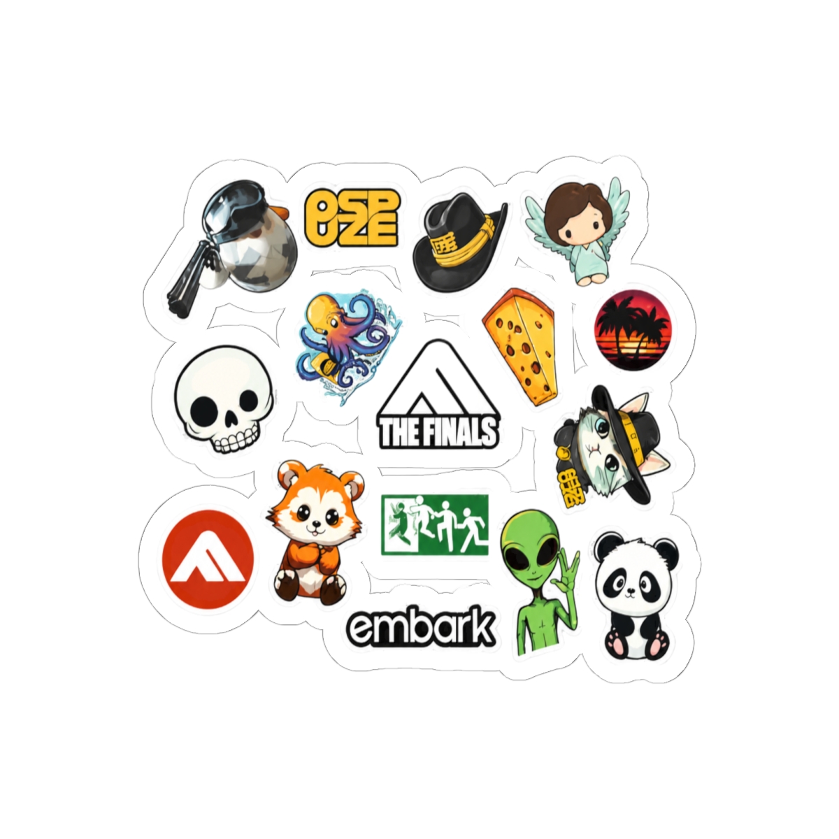 THE FINALS sticker sheet